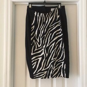Chico’s “So Slimming” zebra pencil skirt